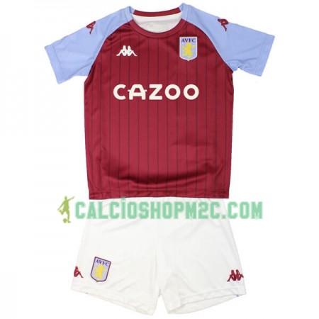 Aston Villa Bambino Maglia Prima 2020/2021 Manica Corta (+ Pantaloncini)